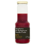 Waitrose raspberry and vanilla coulis 275g (British brand)