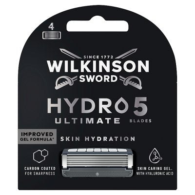 Wilkinson Hydro 5 Advanced razor blade refills 4s, imported from the UK