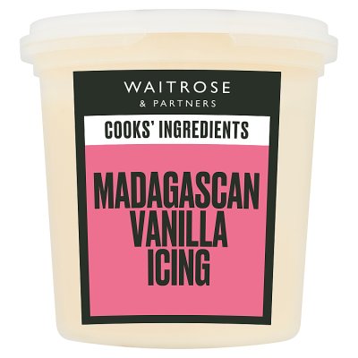 Cooks' Ingredients Madagascan vanilla icing 400g, imported from the UK