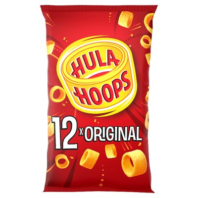 Hula Hoops Original crisps 12x24g multipack (British brand)