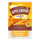 Applewood smoky medium cheddar slices 160g - British product
