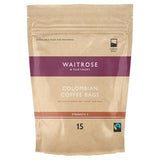 Waitrose Fairtrade Colombian coffee bags 15s (British brand)