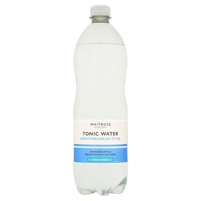 Waitrose sugar free tonic water 1 litre - British product