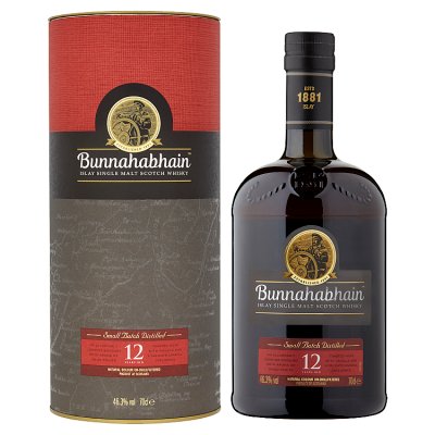 Bunnahabhain 12 Year Old single malt whisky 70cl, UK version