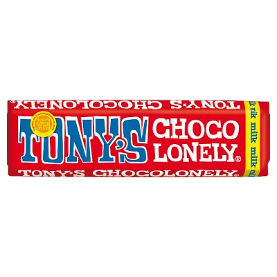 Tony's Chocolonely milk chocolate 50g, imported from the UK