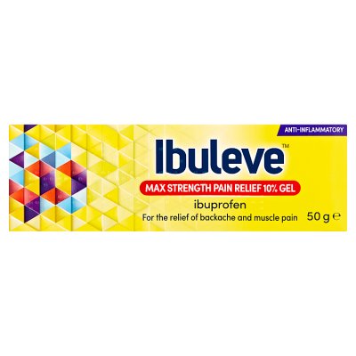 Ibuleve max strength pain relief gel 10% 50g, UK version