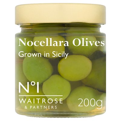 Waitrose No.1 Nocellara olives 200g - British product