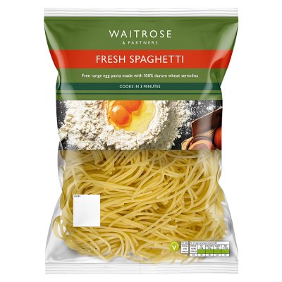 Waitrose fresh spaghetti 500g (British brand)
