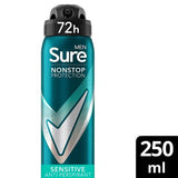 Sure Men Sensitive antiperspirant aerosol 250ml - British product