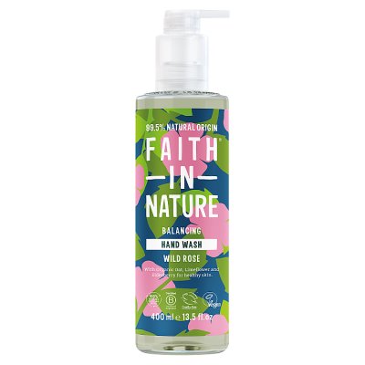 Faith in Nature Wild Rose hand wash 400ml - British product