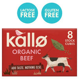 Kallo organic beef stock cubes 88g, imported from the UK