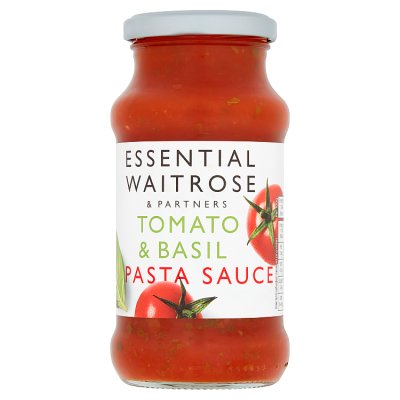 Waitrose tomato basil pasta sauce 340g (British brand)