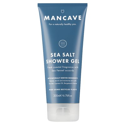 ManCave sea salt shower gel for men 200ml, UK version