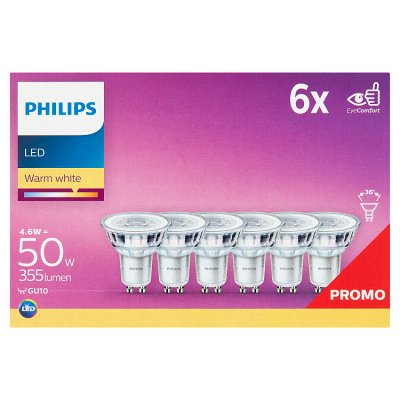 Philips LED spot GU10 4.6W, UK version