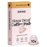 Grind coffee pods decaf house blend 52g (British brand)