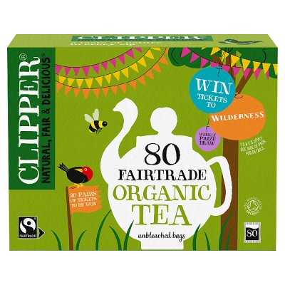 Clipper Organic Fairtrade tea bags 80 - British product