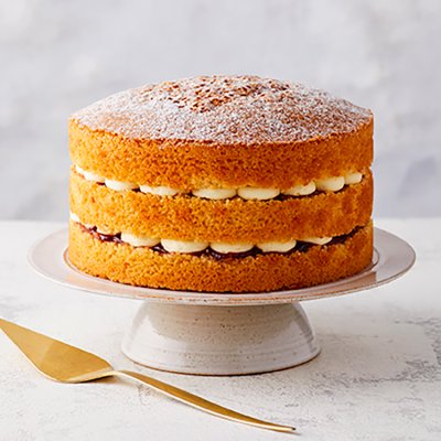 Waitrose Victoria Sponge triple layer cake, imported from the UK