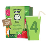Innocent kids smoothie strawberries raspberries apples 4x150ml, imported from the UK