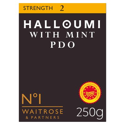 Waitrose No.1 halloumi with mint 250g (British brand)