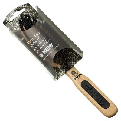 Kent oval bristle brush for short hair (British brand)