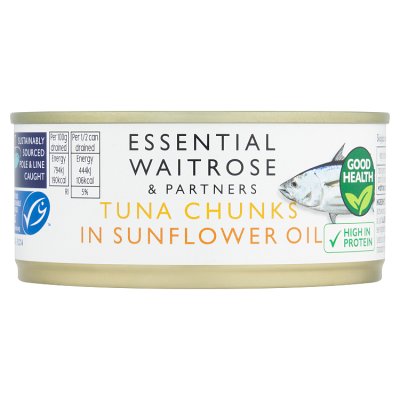 Essential Tuna Chunks in sunflower oil 160g - British product