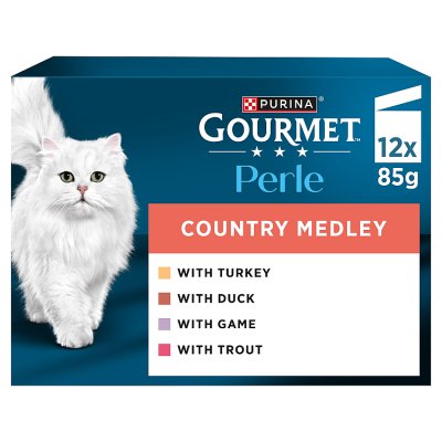 Gourmet Perle Country Medley in jelly cat food 12x85g (British brand)
