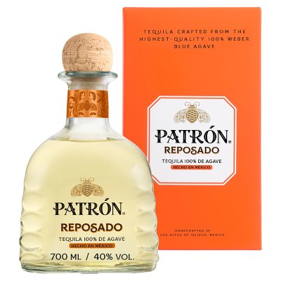 Patrón Reposado tequila 70cl bottle - British product