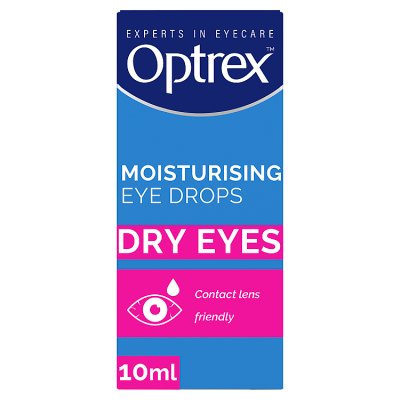 Optrex moisturising dry eye drops 10ml, UK version