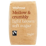 Waitrose light brown soft sugar 1kg - British product