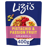 Lizi's Passion Fruit and Pistachio Granola 400g, imported from the UK