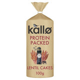 Kallo protein packed lentil cakes 100g, imported from the UK