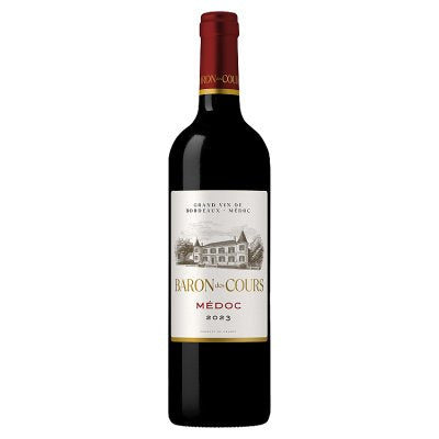 Baron Medoc Bordeaux red wine 75cl - British product