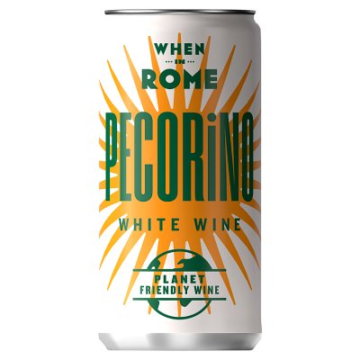 When in Rome Pecorino white wine 18.7cl can (British brand)
