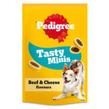 Pedigree Tasty Minis adult dog treats cheese and beef 140g - British product