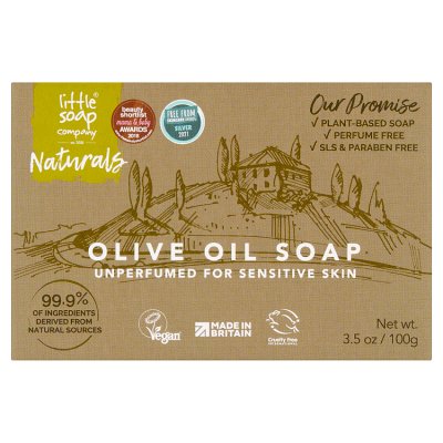 Little Soap Co olive oil soap unperfumed 100g (British brand)