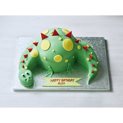 Waitrose Dinosaur Cake dinosaur-shaped sponge, UK version