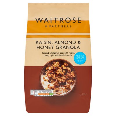 Waitrose raisin almond honey granola 1kg - British product