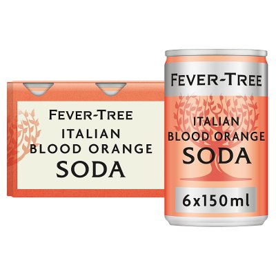 Fever-Tree Italian blood orange soda 6x150ml cans (British brand)