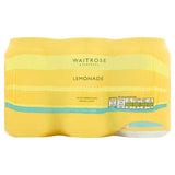 Waitrose lemonade no added sugar 6x330ml cans (British brand)