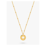 Estella Bartlett starburst disc necklace gold plated, UK version