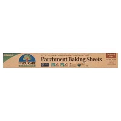 If You Care unbleached parchment baking sheets 24 count - British product