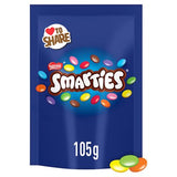Smarties milk chocolate sharing bag 105g, imported from the UK