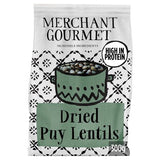 Merchant Gourmet dried Puy lentils 300g, imported from the UK