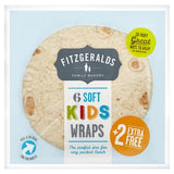 Fitzgeralds soft kids tortilla wraps 6 pack (British brand)