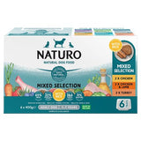Naturo adult dog food with rice variety pack 6x400g, UK version