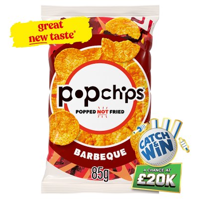 Popchips barbeque popped crisps 85g (British brand)