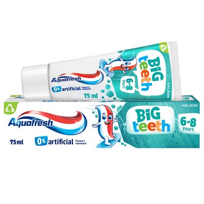 Aquafresh kids toothpaste Big Teeth 6-8 years 75ml, UK version
