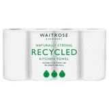 Waitrose recycled white kitchen roll 4x100 sheets (British brand)