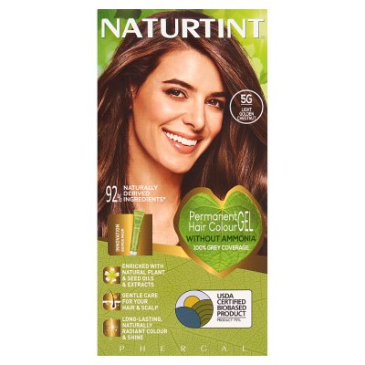 Naturtint hair colour 5G Light Golden Brown 165ml - British product