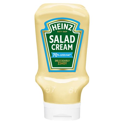 Heinz salad cream 70% less fat 415g, imported from the UK